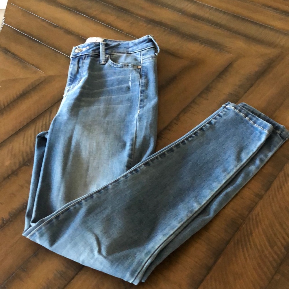 High rise ankle jean skinny